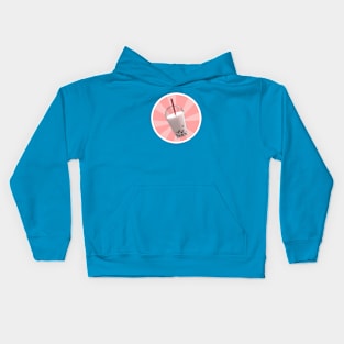 Bubble Tea Peach Burst Kids Hoodie